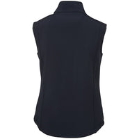 JB's Wear 3JLV1 Ladies Layer Soft Shell Vest - Back View | color:Navy/Navy|view:back