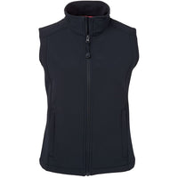 JB's Wear 3JLV1 Ladies Layer Soft Shell Vest - Front View | color:Navy/Navy|view:front