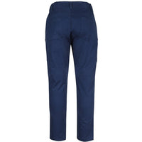 JB's Wear 6MTP1 Ladies Multi Pocket Stretch Twill Pant - Back View | color:Navy|view:back