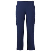 JB's Wear 4SNP1 Ladies Nu Scrub Cargo Pant - Front View | color:Indigo|view:front