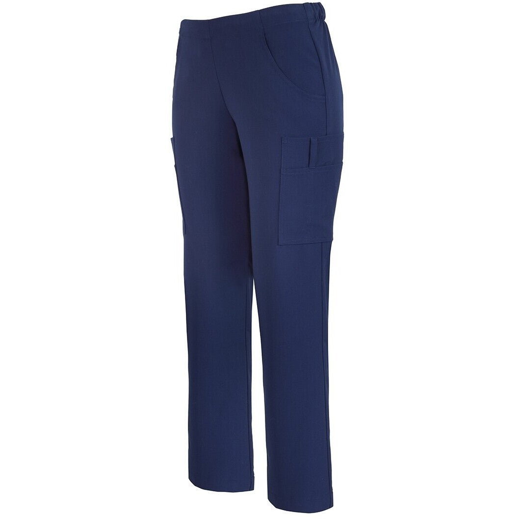 JB's Wear 4SNP1 Ladies Nu Scrub Cargo Pant - Side View | color:Indigo|view:side