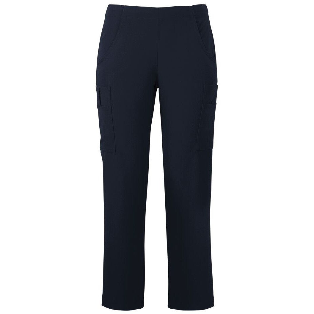 JB's Wear 4SNP1 Ladies Nu Scrub Cargo Pant - Front View | color:Navy|view:front