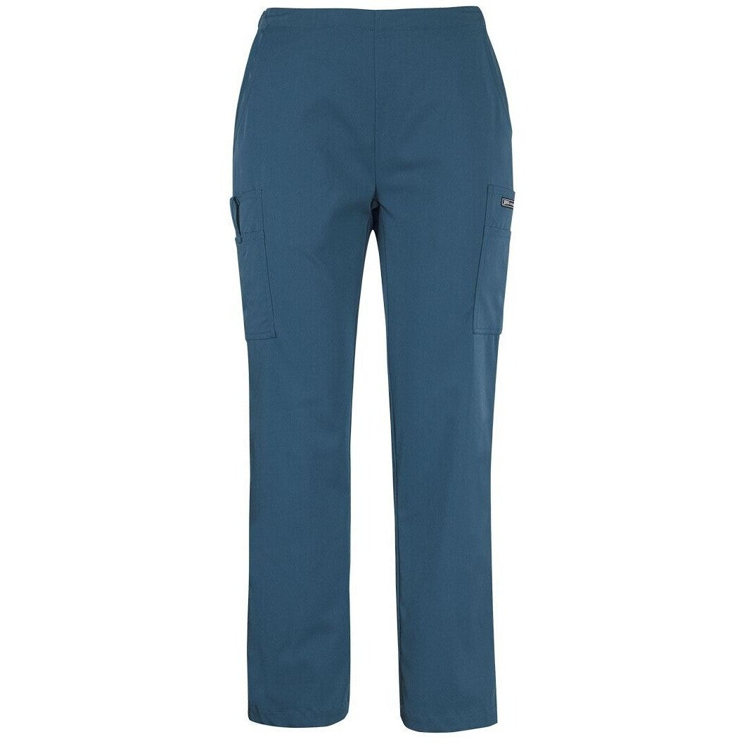 JB's Wear 4SNP1 Ladies Nu Scrub Cargo Pant - Front View | color:Storm Blue|view:front
