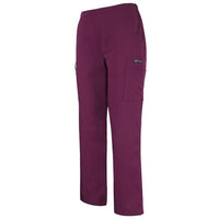 JB's Wear 4SNP1 Ladies Nu Scrub Cargo Pant - Side View | color:Wine|view:side