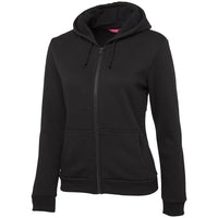 JB's Wear 3PZH1 Ladies P/C Full Zip Hoodie - Side View | color:Black|view:side