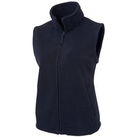JB's Wear 3LV Ladies Polar Vest - Side View | color:Navy|view:side