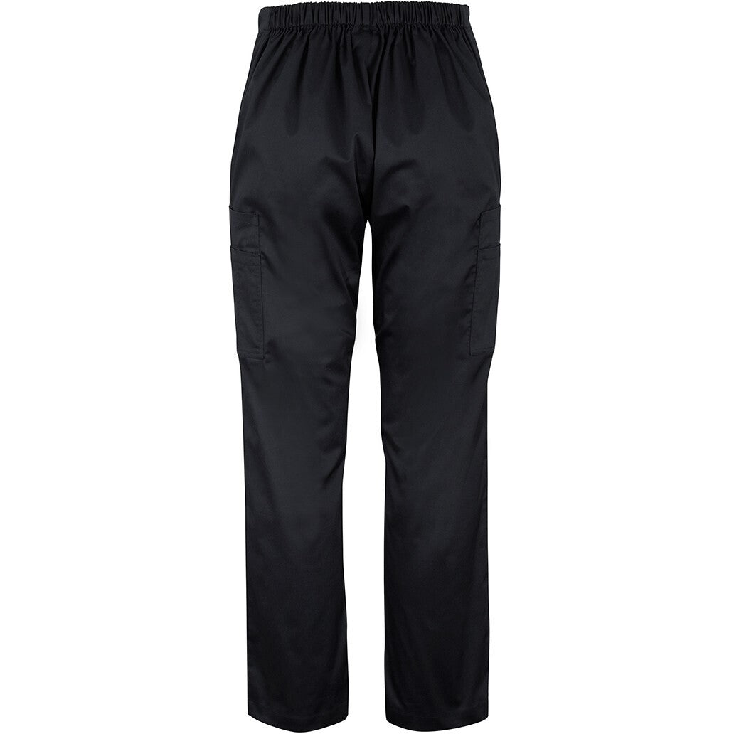 JB's Wear 4SPP1 Ladies Premium Scrub Cargo Pant - Back View | color:Black|view:back