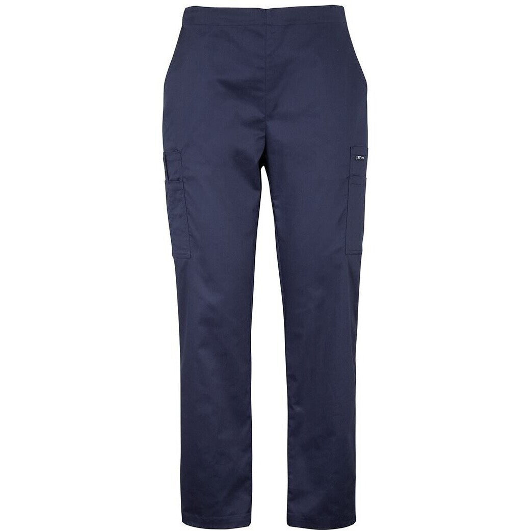 JB's Wear 4SPP1 Ladies Premium Scrub Cargo Pant - Front View | color:Navy|view:front