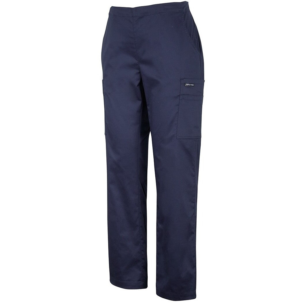 JB's Wear 4SPP1 Ladies Premium Scrub Cargo Pant - Side View | color:Navy|view:side