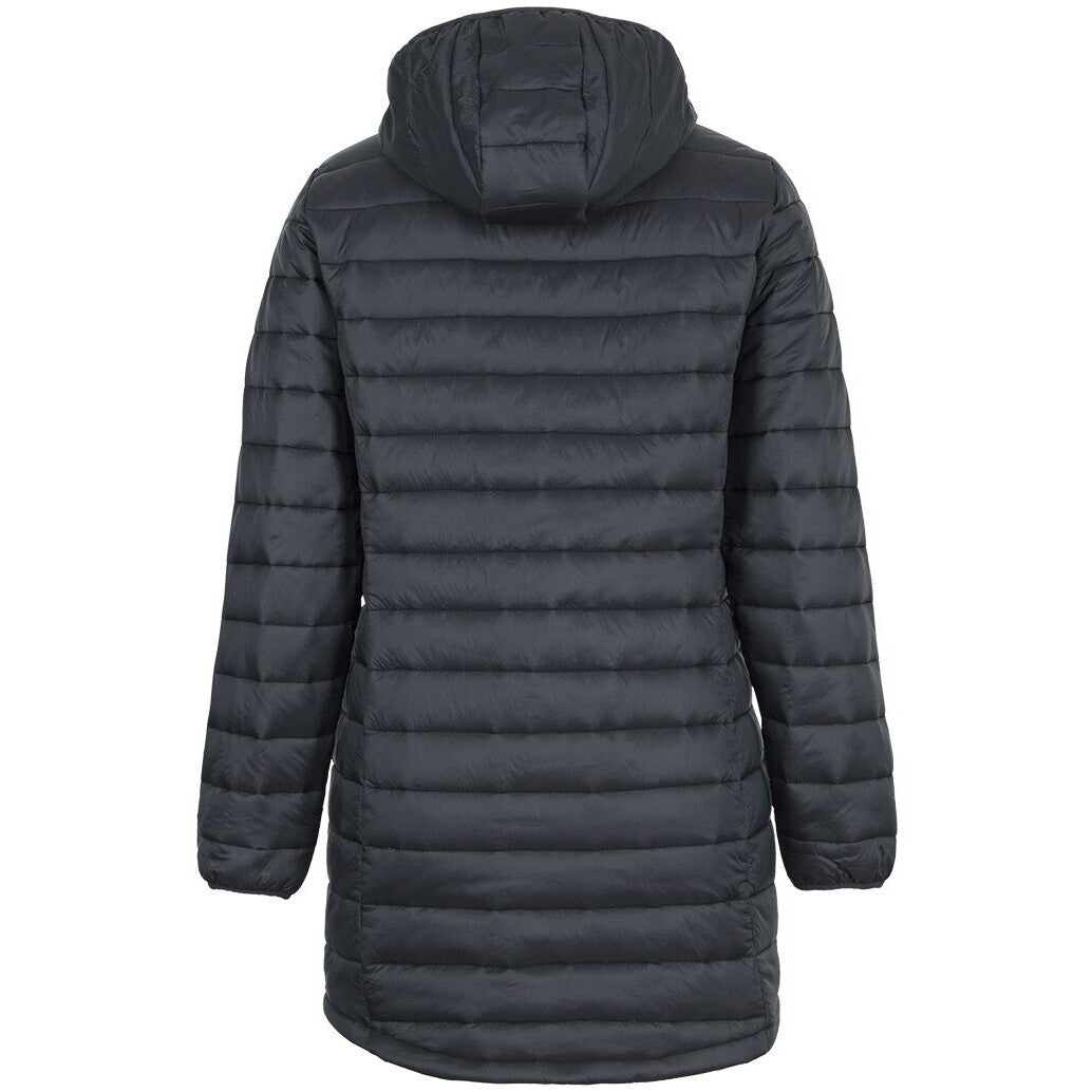 JB's Wear 3APC1 Ladies Puffer Coat - Back View | color:Black|view:back
