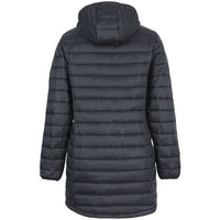 JB's Wear 3APC1 Ladies Puffer Coat - Back View | color:Black|view:back
