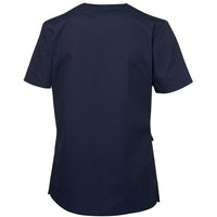 JB's Wear 4SRT1 Ladies Scrubs Top - Back View | color:Navy|view:back