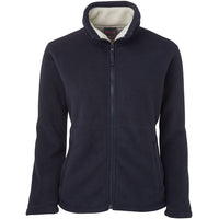 JB's Wear 3LJS Ladies Shepherd Jacket - Front View | color:Navy/White|view:front