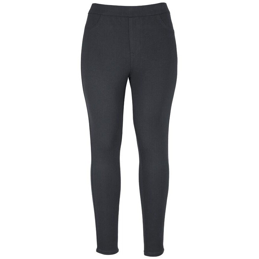 JB's Wear 4SSJ1 Ladies Stretch Jegging - Front View | color:Black|view:front