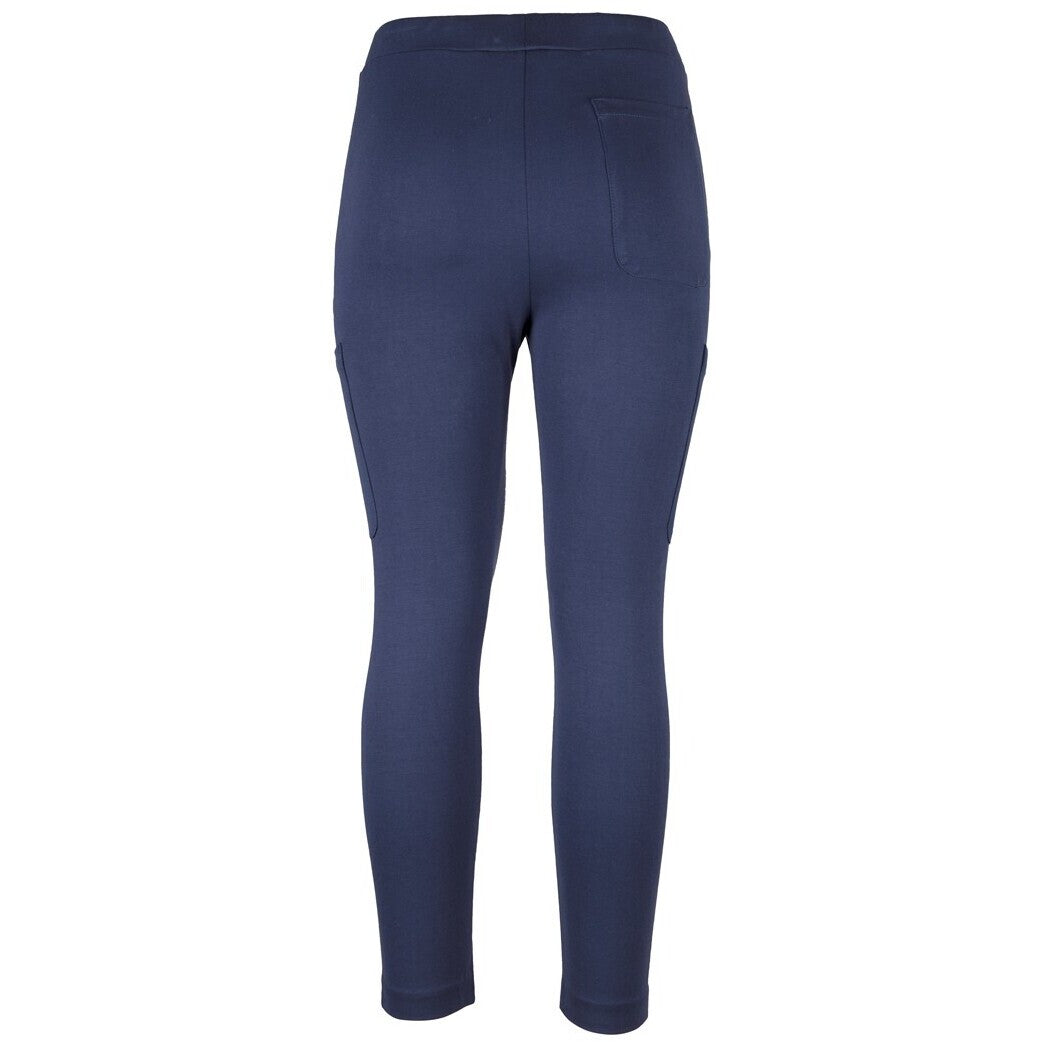 JB's Wear 4SSP1 Ladies Stretch Pocket Ponte Pant - Back View | color:Navy|view:back