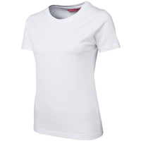 JB's Wear 1LHT Ladies Tee - Side View | color:White|view:side