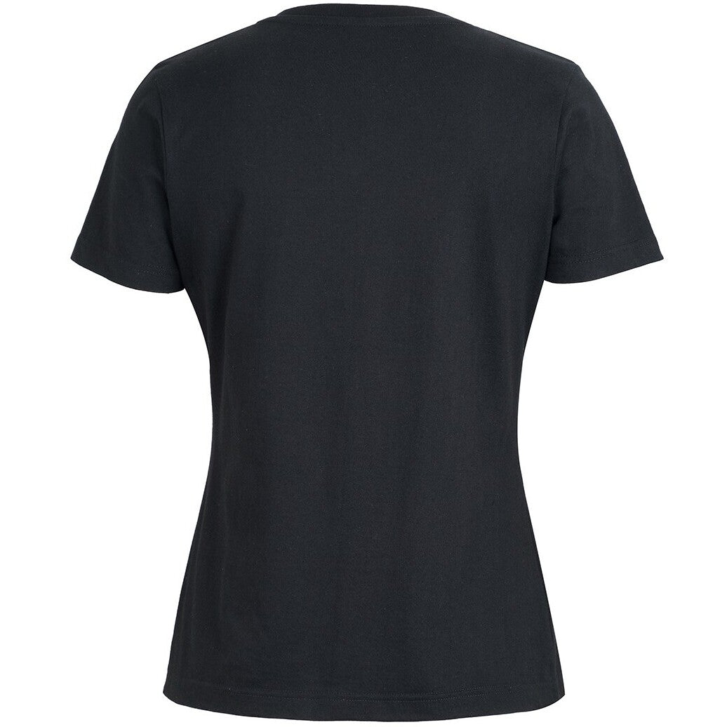 JB's Wear 1VT1 Ladies V-Neck Tee - Back View | color:Black|view:back