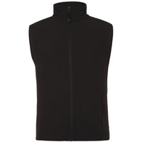 JB's Wear 3JLV Layer Soft Shell Vest - Front View | color:Black/Black|view:front