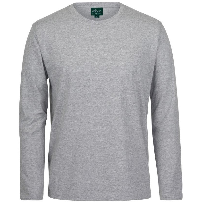 JB's Wear 1LSNC Long Sleeve Non-Cuff Tee - Front View | color:13% Marle|view:front