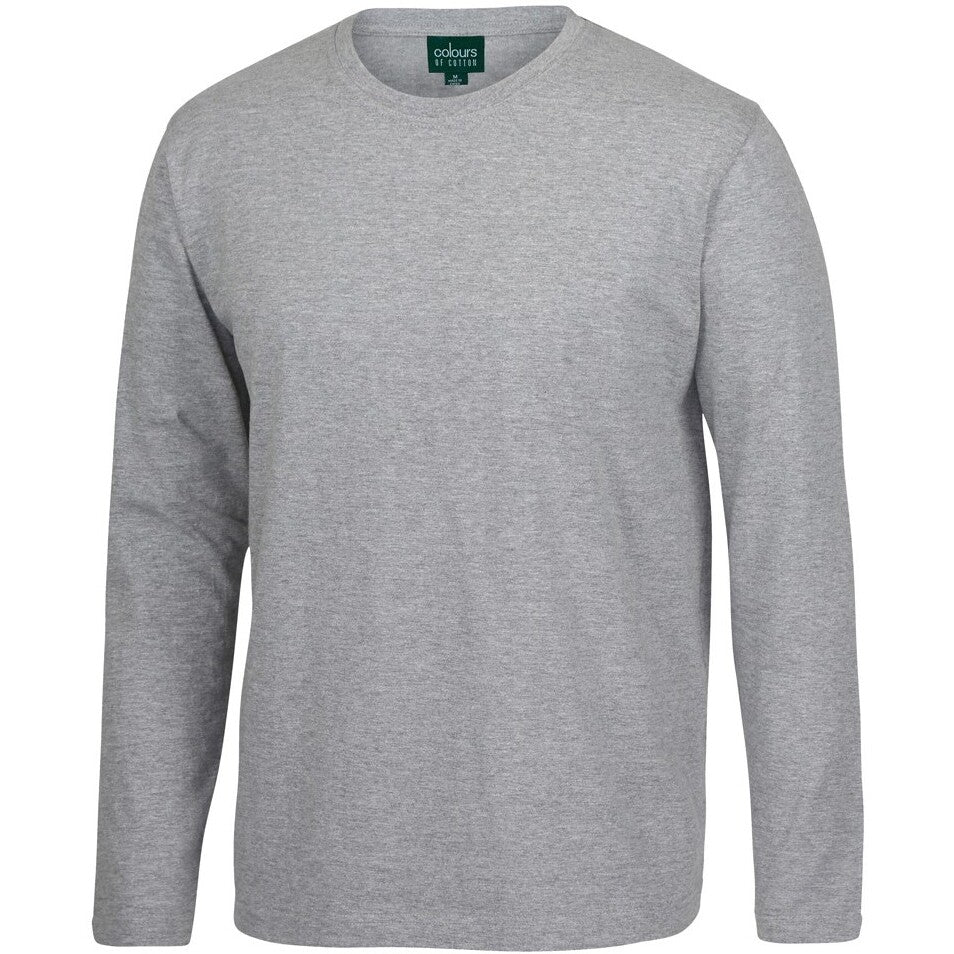 JB's Wear 1LSNC Long Sleeve Non-Cuff Tee - Side View | color:13% Marle|view:side
