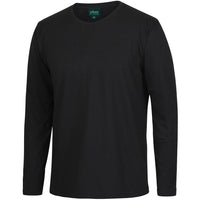 JB's Wear 1LSNC Long Sleeve Non-Cuff Tee - Side View | color:Black|view:side