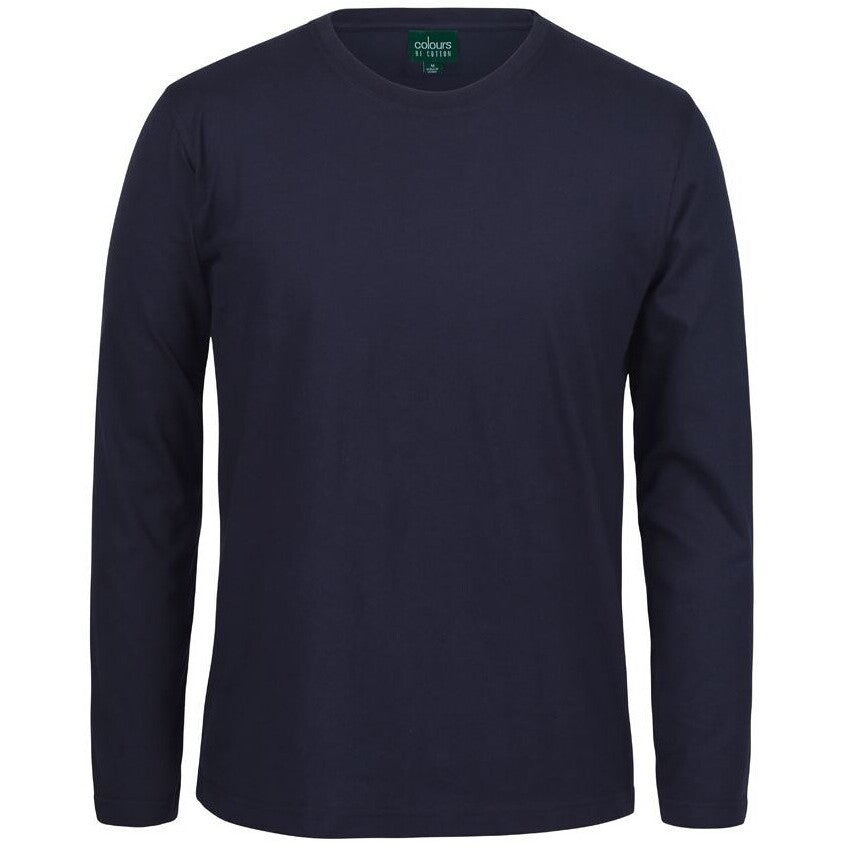 JB's Wear 1LSNC Long Sleeve Non-Cuff Tee - Front View | color:Navy|view:front