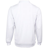 JB's Wear 7SPL Long Sleeve Poly Polo - Back View | color:White|view:back