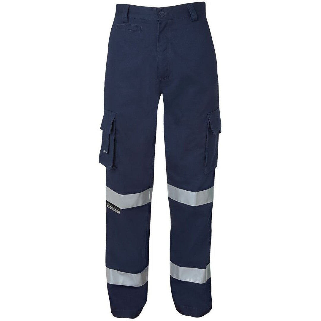 JB's Wear 6MMP Mercerised Multi Pocket Pant with Reflective Tape - Front View | color:Navy|view:front