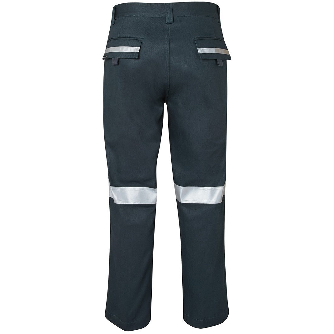 JB's Wear 6MDNT Mercerised Work Trouser with Reflective Tape - Back View | color:Green|view:back