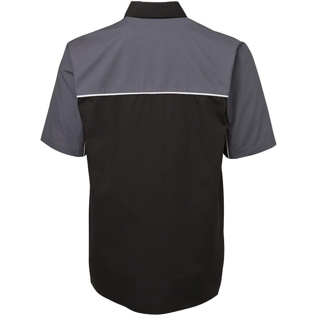 JB's Wear 4M Moto Shirt - Back View | color:Black/Grey/White|view:back