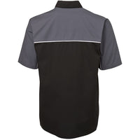 JB's Wear 4M Moto Shirt - Back View | color:Black/Grey/White|view:back