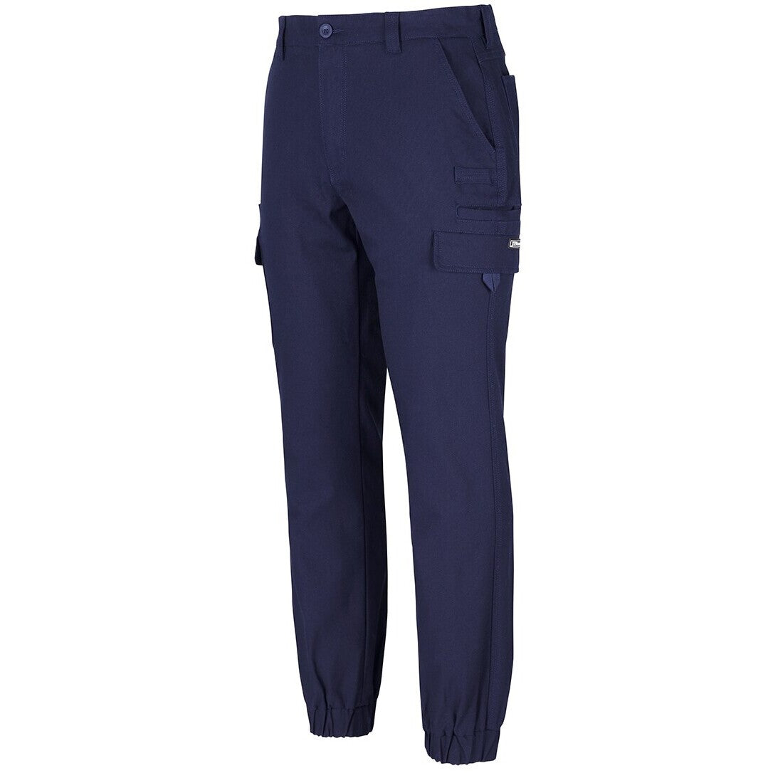 JB's Wear 6SCJ Multi Pocket Stretch Canvas Jogger - Side View | color:Navy|view:side