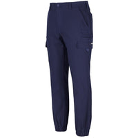 JB's Wear 6SCJ Multi Pocket Stretch Canvas Jogger - Side View | color:Navy|view:side