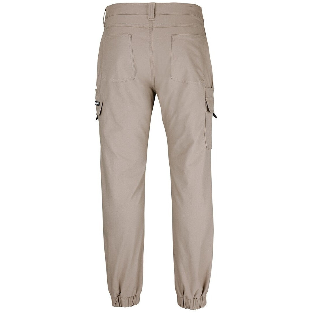 JB's Wear 6SCJ Multi Pocket Stretch Canvas Jogger - Back View | color:Taupe|view:back