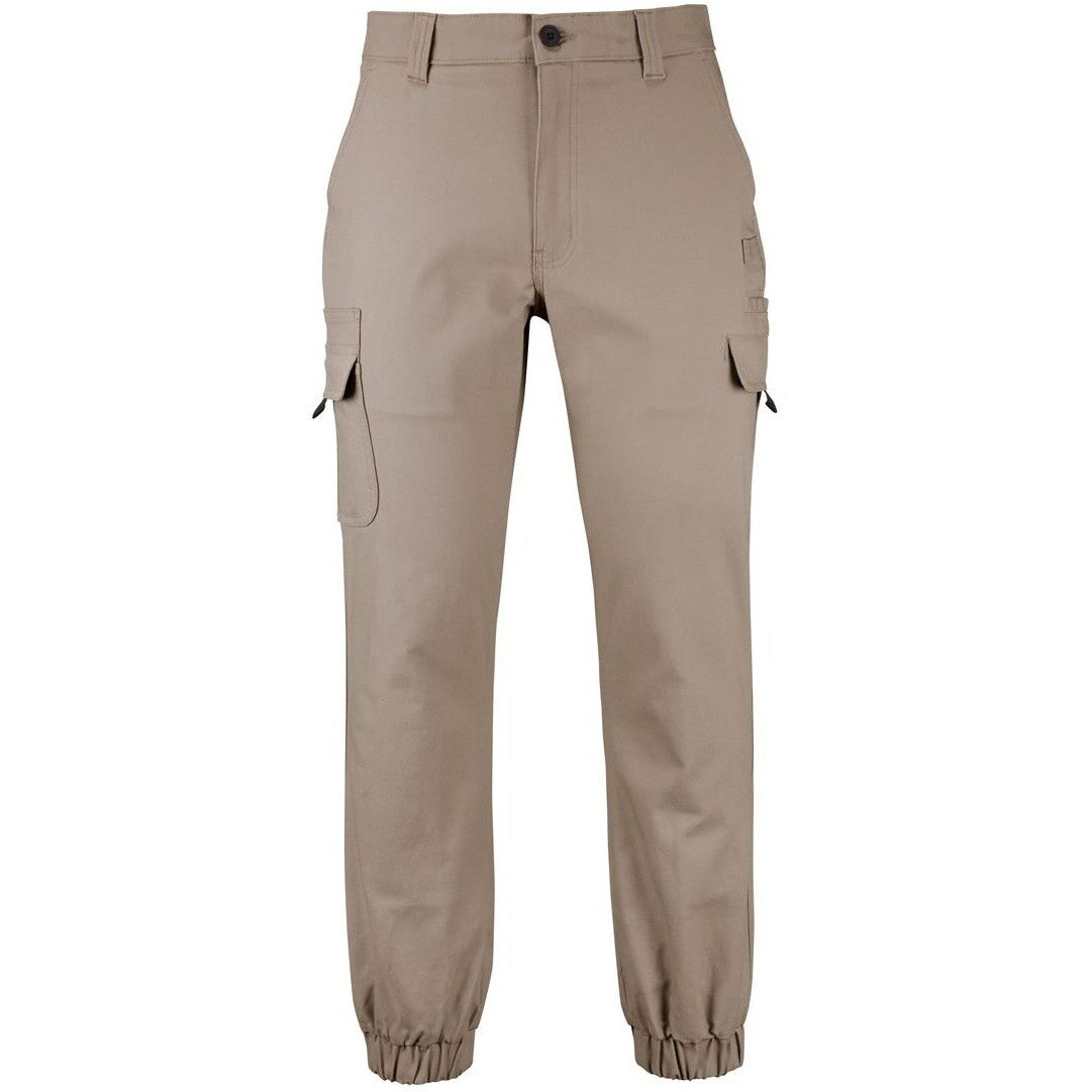 JB's Wear 6SCJ Multi Pocket Stretch Canvas Jogger - Front View | color:Taupe|view:front