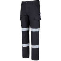 JB's Wear 6SCT Multi Pocket Stretch Canvas Pant with D+N Tape - Side View | color:Black|view:side