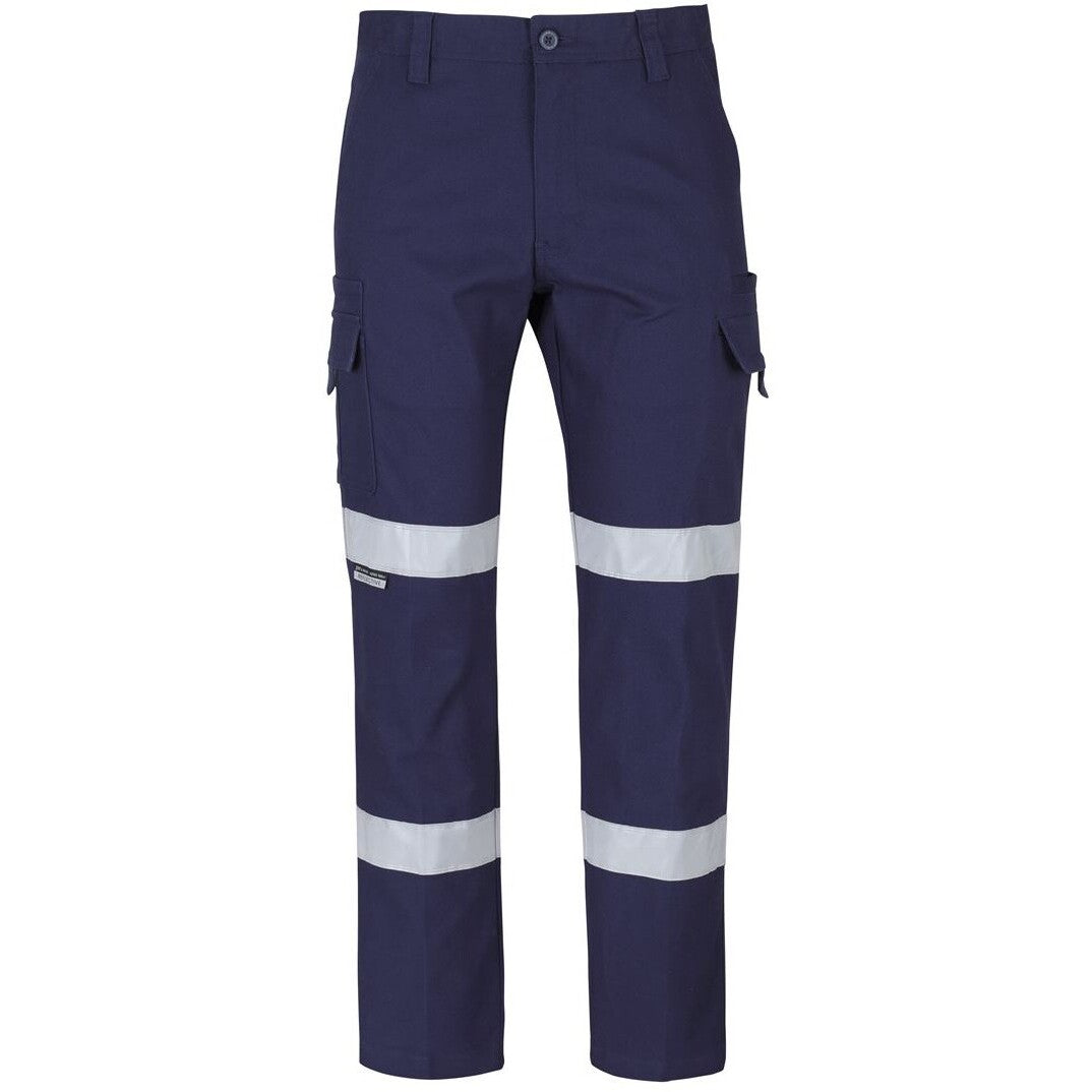 JB's Wear 6SCT Multi Pocket Stretch Canvas Pant with D+N Tape - Front View | color:Navy|view:front