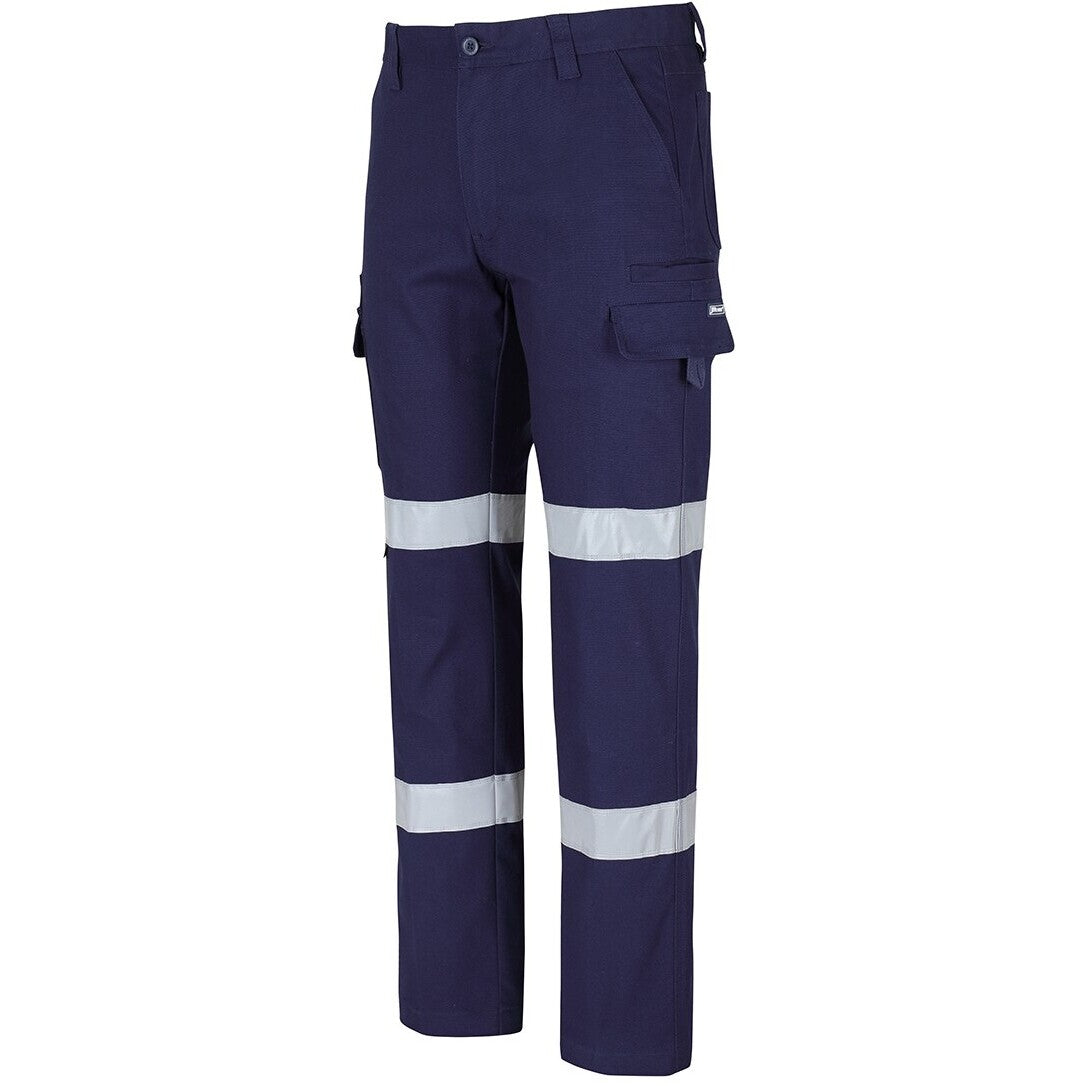 JB's Wear 6SCT Multi Pocket Stretch Canvas Pant with D+N Tape - Side View | color:Navy|view:side