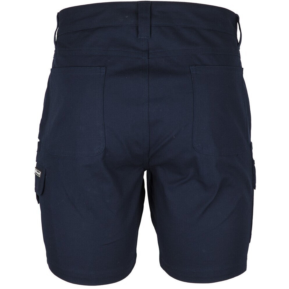 JB's Wear 6MSC Multi Pocket Stretch Canvas Short - Back View | color:Navy|view:back