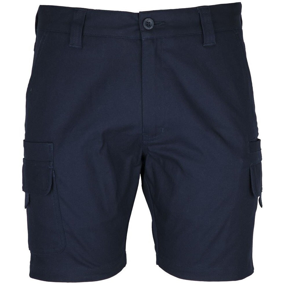 JB's Wear 6MSC Multi Pocket Stretch Canvas Short - Front View | color:Navy|view:front