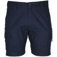 JB's Wear 6MSC Multi Pocket Stretch Canvas Short - Front View | color:Navy|view:front
