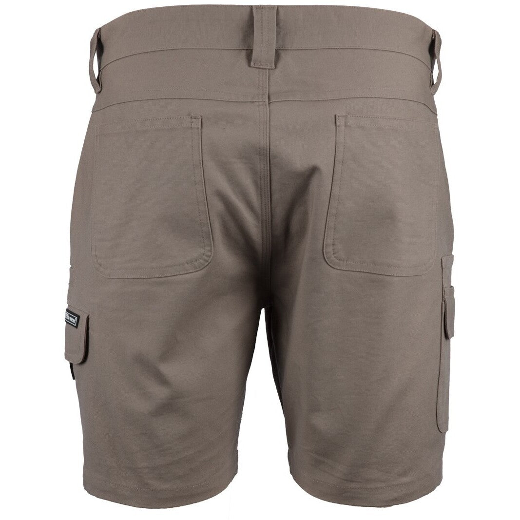 JB's Wear 6MSC Multi Pocket Stretch Canvas Short - Back View | color:Taupe|view:back