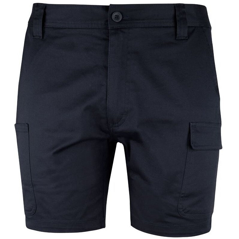 JB's Wear 6MTS Multi Pocket Stretch Twill Short - Front View | color:Black|view:front