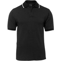 JB's Wear 2PNH Nail Head Polo - Front View | color:Black|view:front