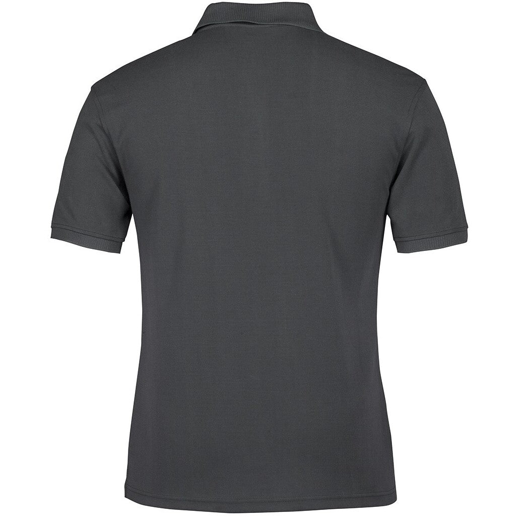 JB's Wear S2OP Ottoman Polo - Back View | color:Gunmetal|view:back