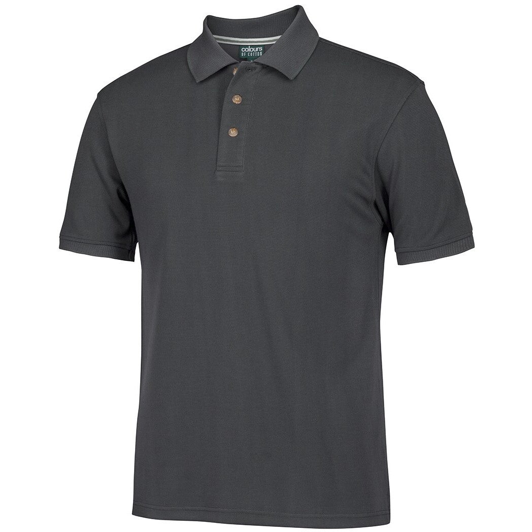 JB's Wear S2OP Ottoman Polo - Side View | color:Gunmetal|view:side
