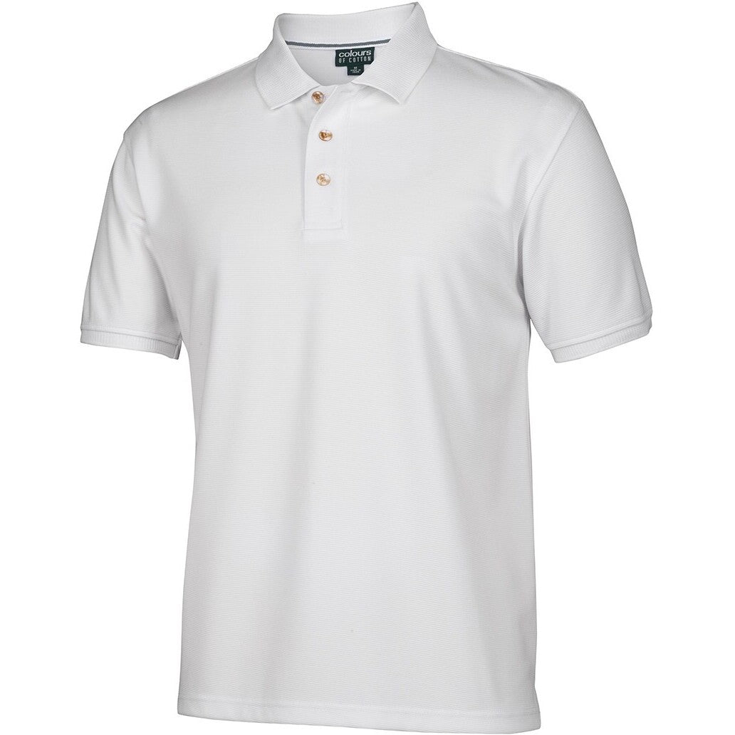 JB's Wear S2OP Ottoman Polo - Side View | color:White|view:side