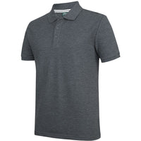 JB's Wear S2MP Pique Polo - Side View | color:Charcoal Marle|view:side