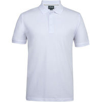 JB's Wear S2MP Pique Polo - Front View | color:White|view:front
