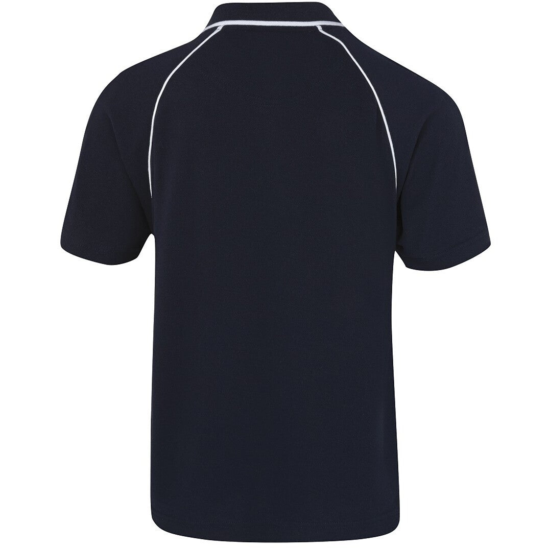 JB's Wear 2MRP Raglan Polo - Back View | color:Navy/White|view:back